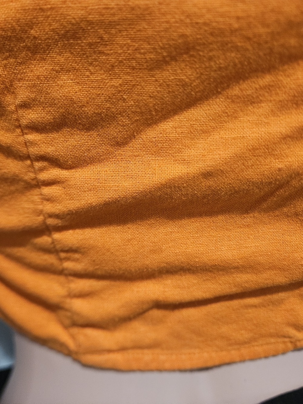 Abercrombie Orange Linen Tie Front Top Ruffle Sleeve Crop Euro Summer. XS - Picture 15 of 16